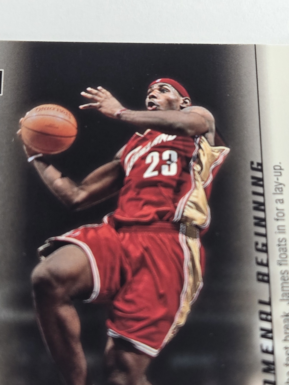 LeBron James Rookie Basketball Card Phenominal Beginning Red Jersey Cavaliers - Picture 5 of 15